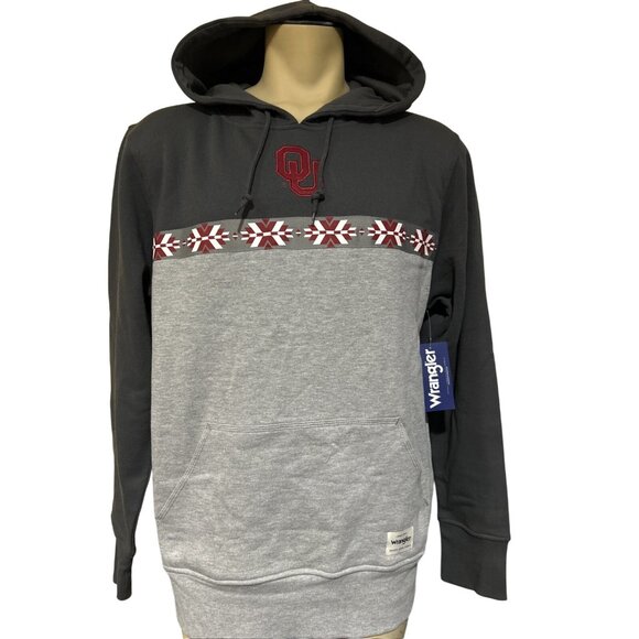 Wrangler Other - Wrangler Men's Oklahoma Sooners Crimson Aztec OU Hoodie Sweatshirt L New